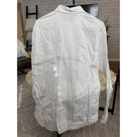 Lululemon Commission White Buttondown Long Sleeves Qwick Oxford Dress Shirt - Picture 2 of 4